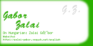 gabor zalai business card